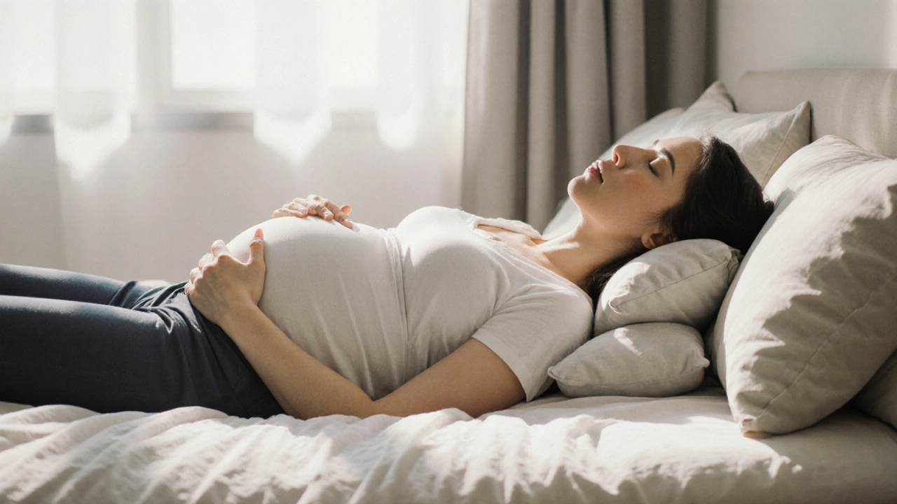 Proč spát v těhotenství na levém boku - výhody a praktické tipy