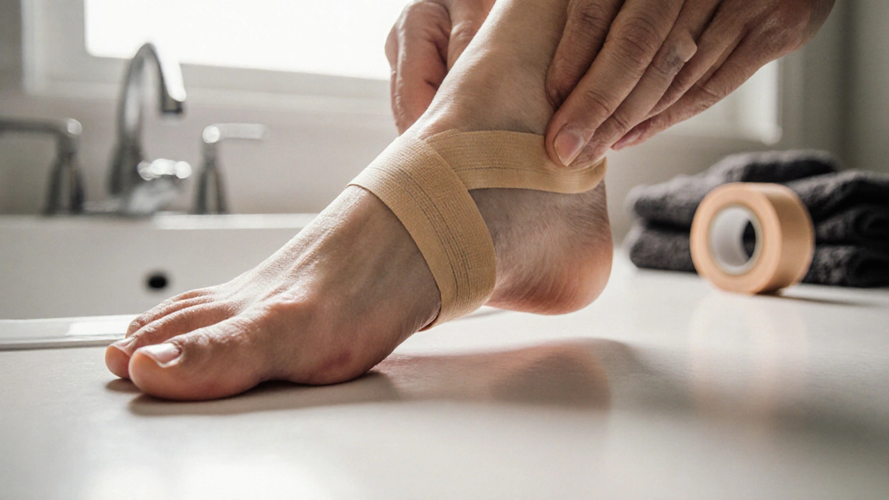 Jak tejpovat propadlou klenbu nohy: krok za krokem pro účinnou podporu