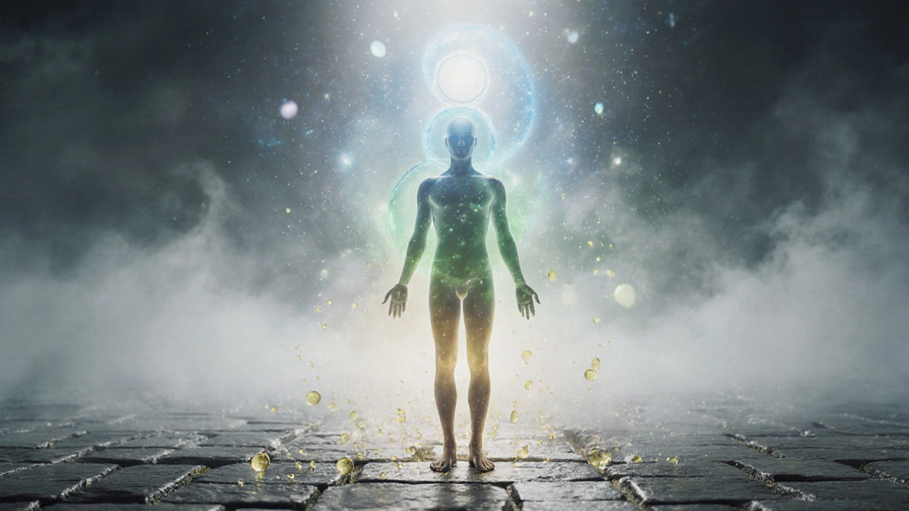 Síla tří dosha se spojuje v jednotnou energii, která proudí tělem od hlavy k nohám.