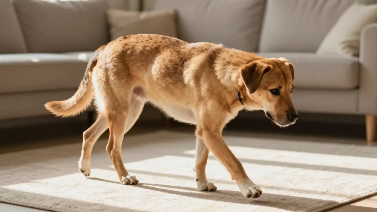 Jak poznat, že psa bolí záda: přesné příznaky a kdy jít k odborníku